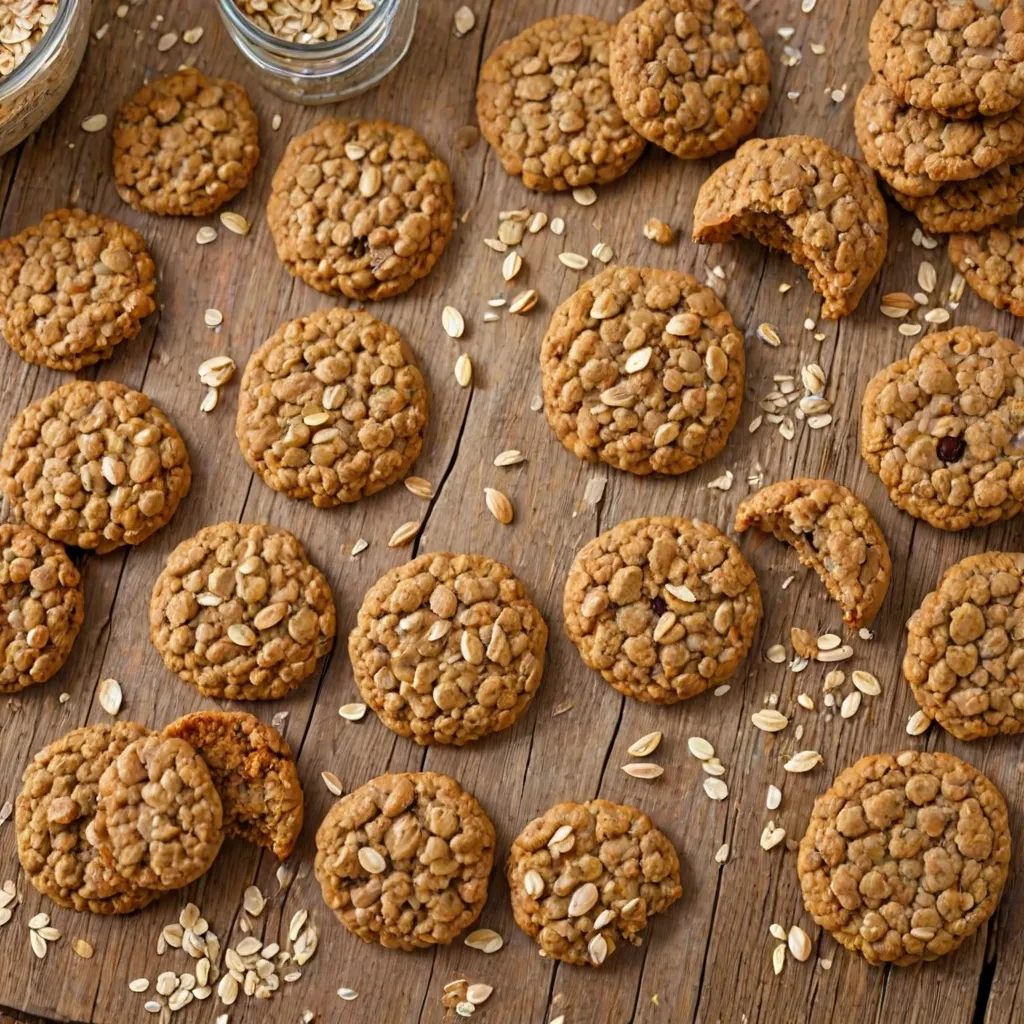 Zdrowe ciasteczka owsiane bez cukru i mąki