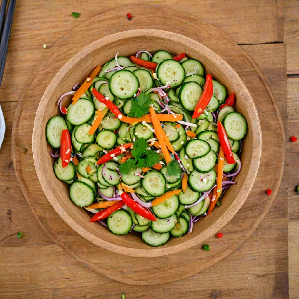 Azjatycka sałatka z ogórka - przepis