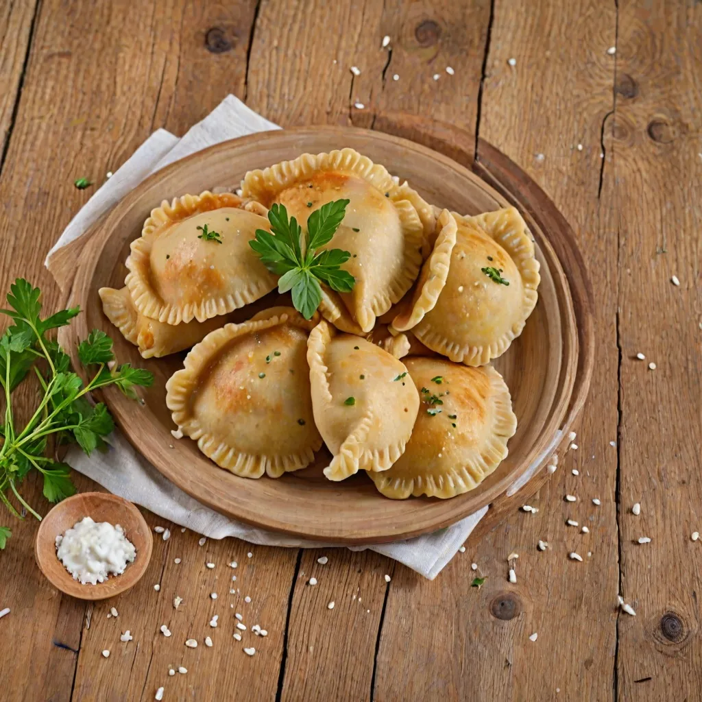 Pierogi z mąki pełnoziarnistej - przepis