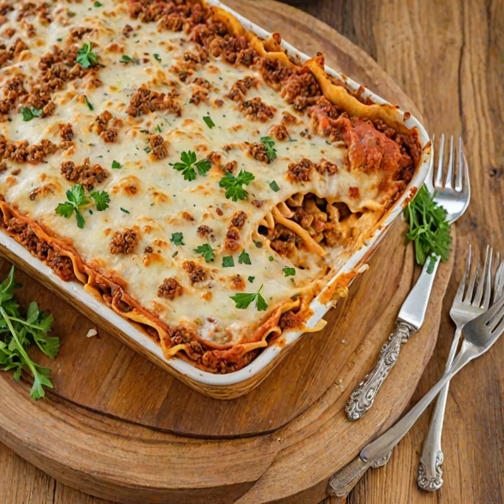 Wegańska lasagne z soczewicą