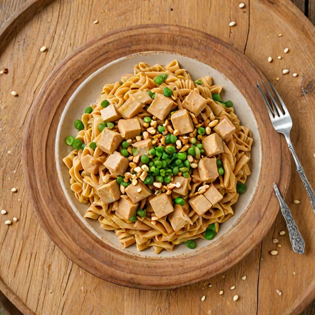 Makaron z tofu w sosie orzechowym - jak go przygotować?