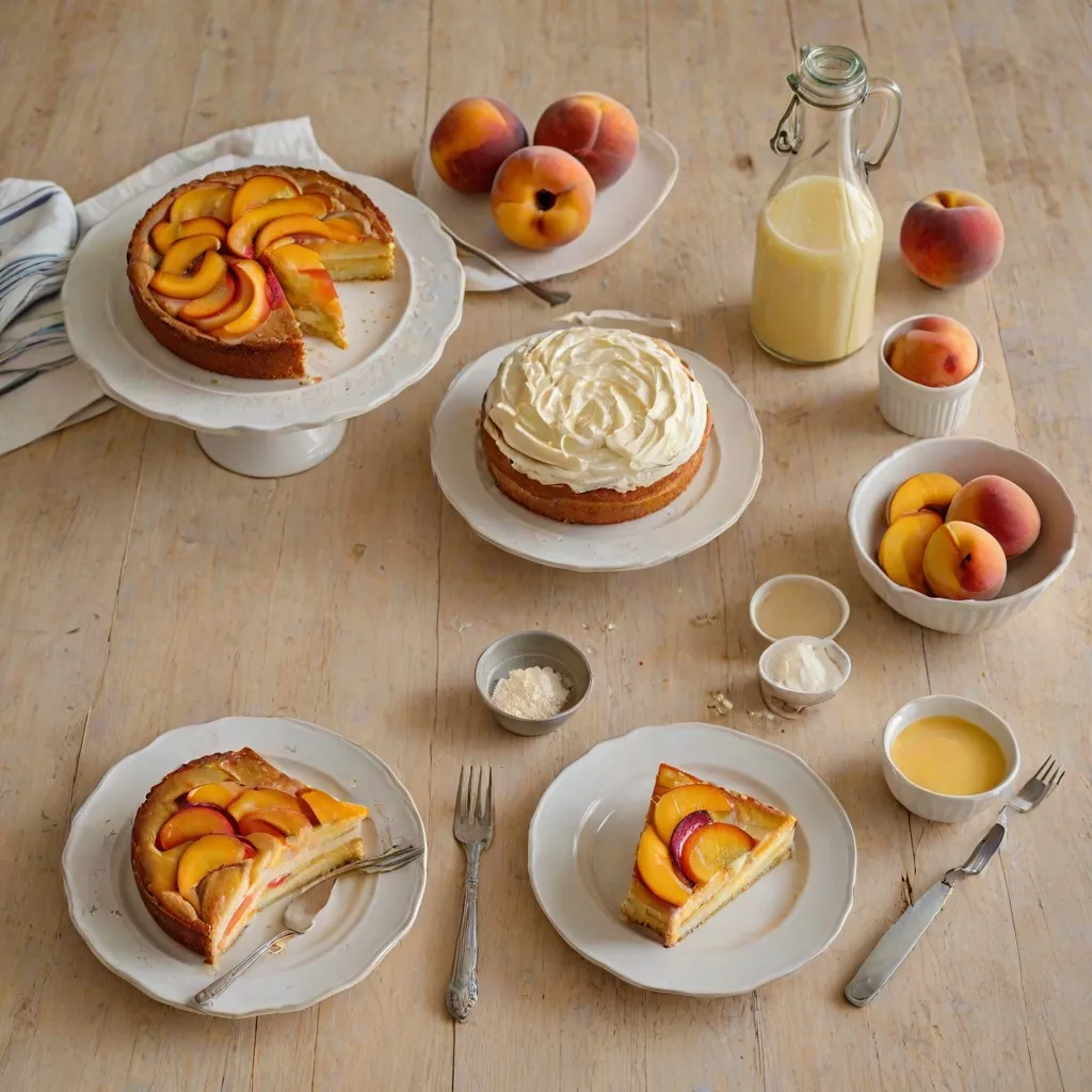 Ciasto francuskie z brzoskwiniami i budyniem - łatwy przepis