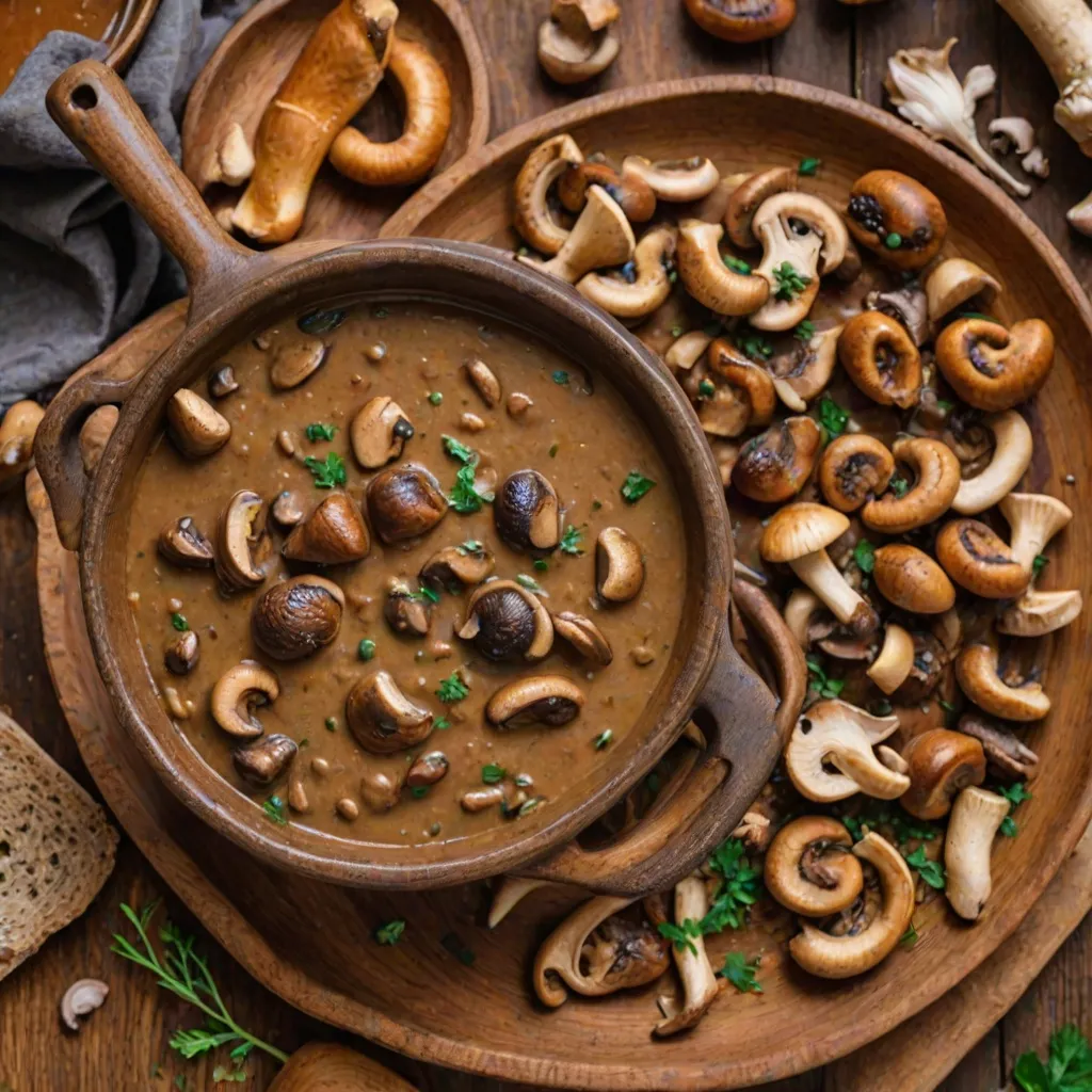 Sos pieczarkowy bez śmietany - wegańska wersja