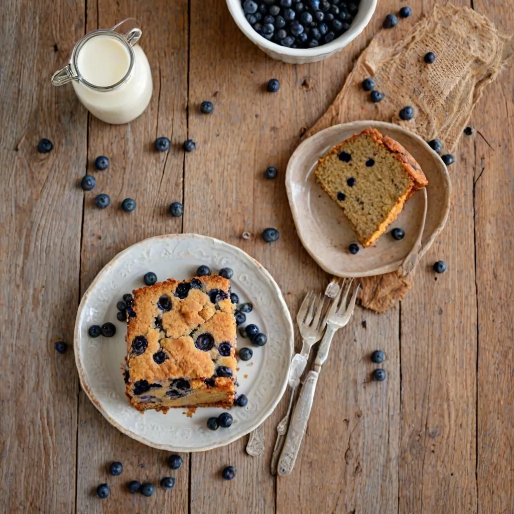 Szybkie ciasto wegańskie z borówkami - przepis